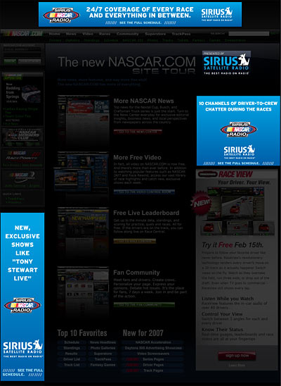new and improved nascar website